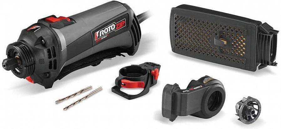 En spiralsag som RotoZip RotoSaw kan lage runde kutt i fliser med mindre potensial for å bryte flisen