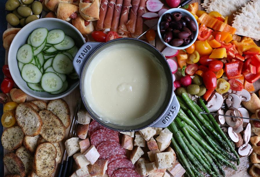 Det er tre hovedtyper av fondue-smeltet ost