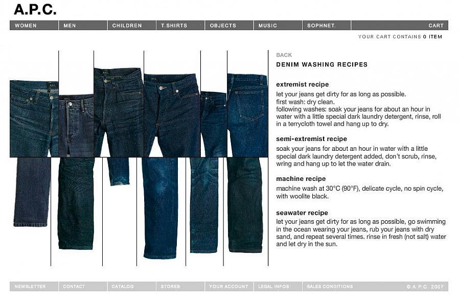 Hvor ofte å vaske rå denim