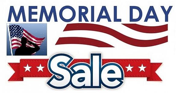 Møbler er tradisjonelt til salgs under Memorial Day