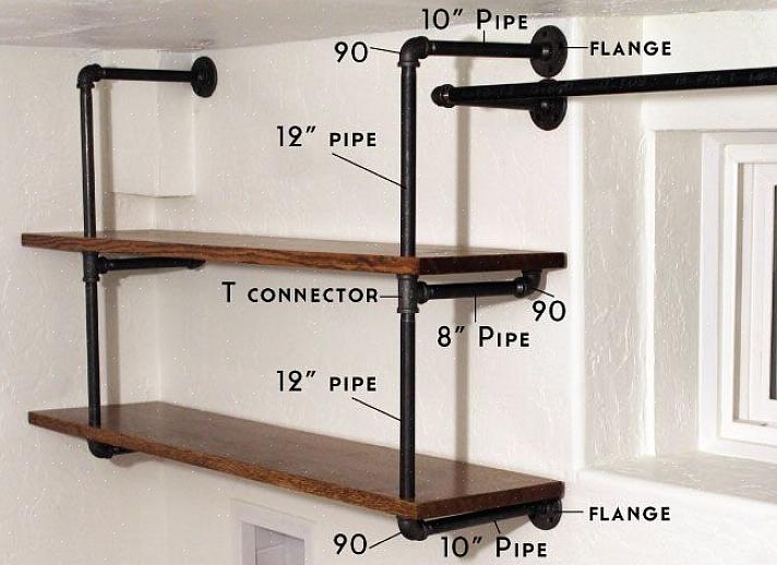 DIY industrielle hyller er enkle å lage