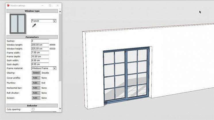Casement windows er hengslet vertikalt for å svinge inn