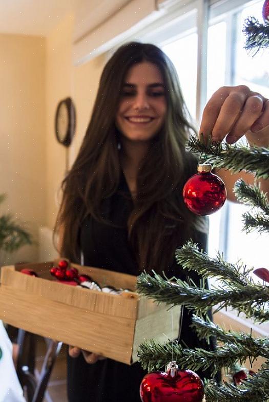 Ha hver gang oppstilling ved siden av juletreet
