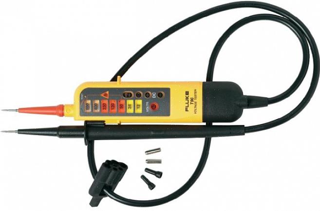 Testing av kontinuitet med en multitester gjøres ved å bruke ohm-innstillingen på verktøyet